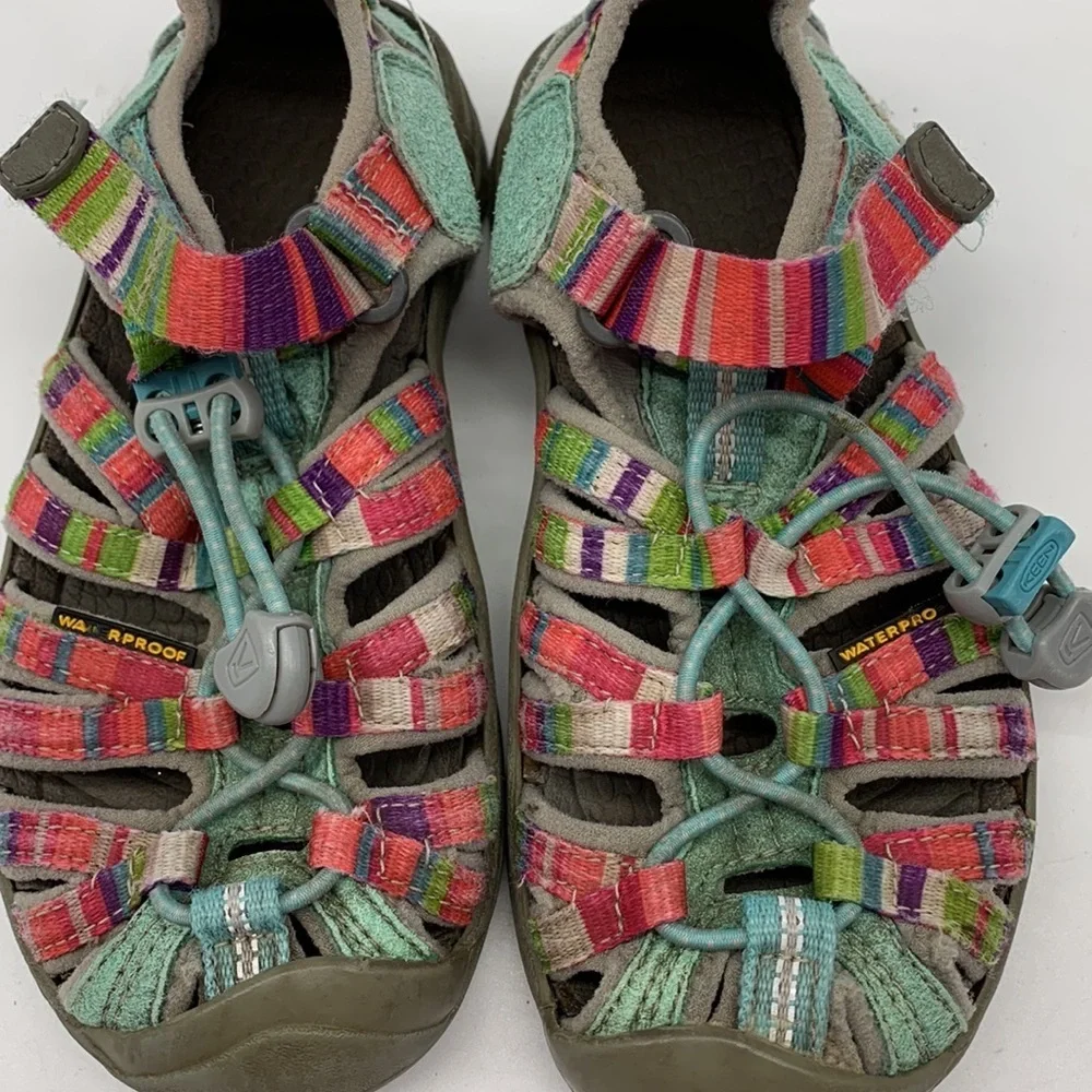 Keen's Girls Whisper Raya Fusion Waterproof Hiking Sandals size 12